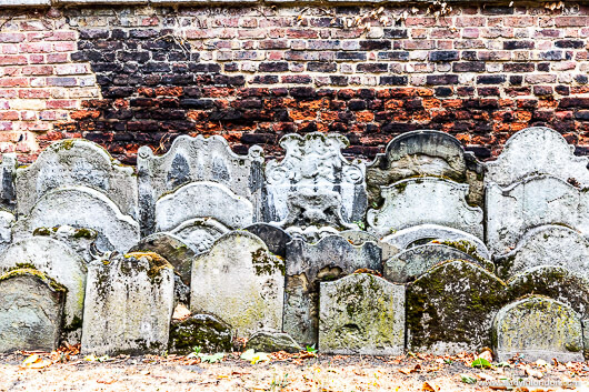 Graves in St. John at Hackney Churchyard Gardens