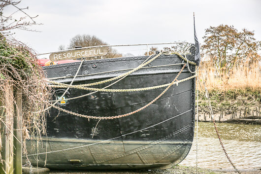 Boat on the Thames in London