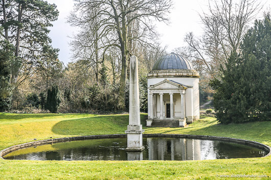 Ionic Temple at Chiswick House in London