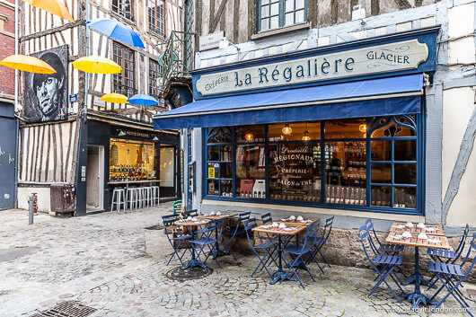 Street with Umbrellas, Rouen, France