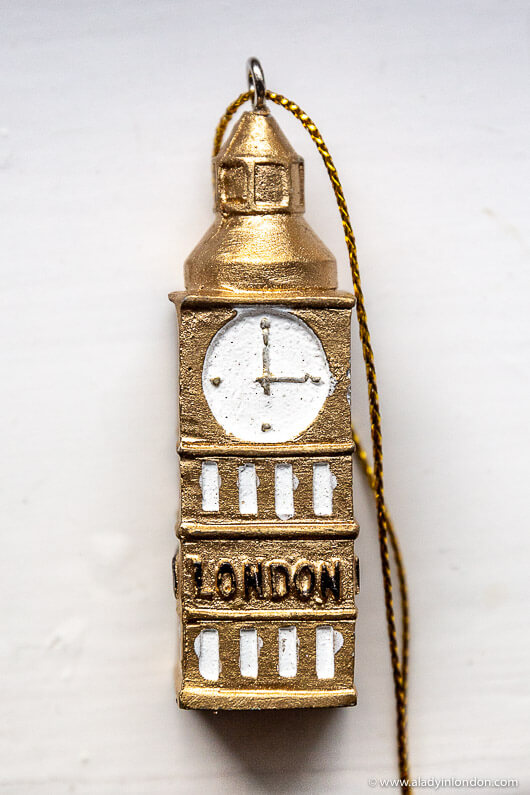 London Christmas Ornament with Big Ben
