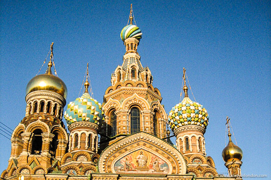 Orthodox church in St Petersburg, Russia