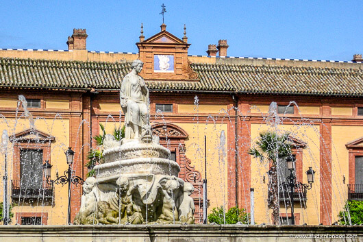 Fountain in Sevilla, Spain