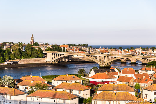 View of Berwick-upon-Tweed from the Train