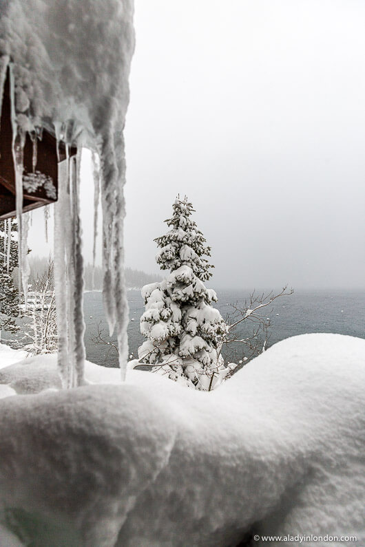 Snow in Lake Tahoe