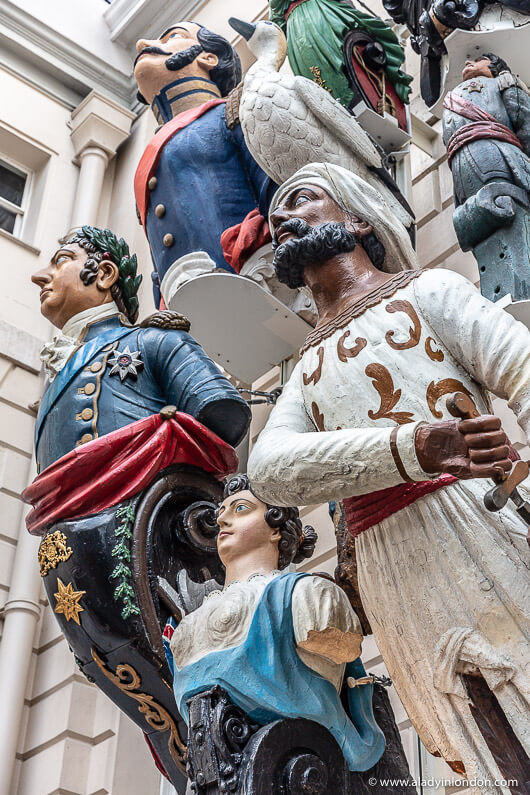 Figureheads at the National Maritime Museum in London