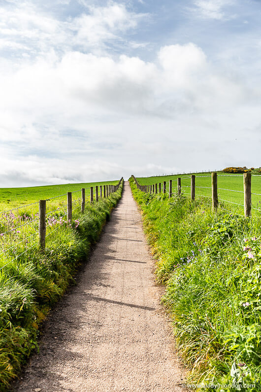 Trail in Stonehaven, Scotland