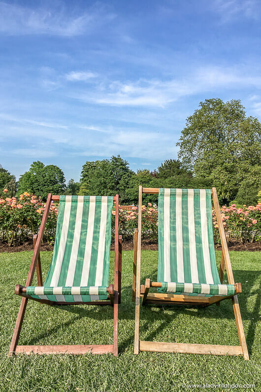 Deck Chairs in Regent's Park