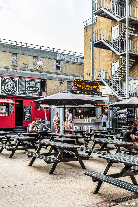 Food Trucks in Ely's Yard, London