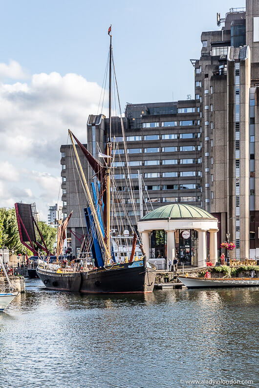 Ship in St Katharine Docks, London