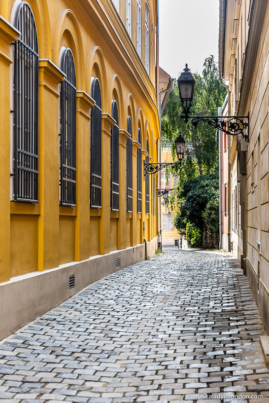 Alley on Castle Hill in Budapest