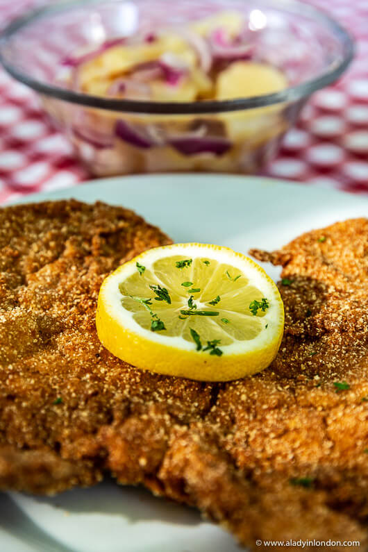 Schnitzel at Ezustponty Vendeglo Restaurant