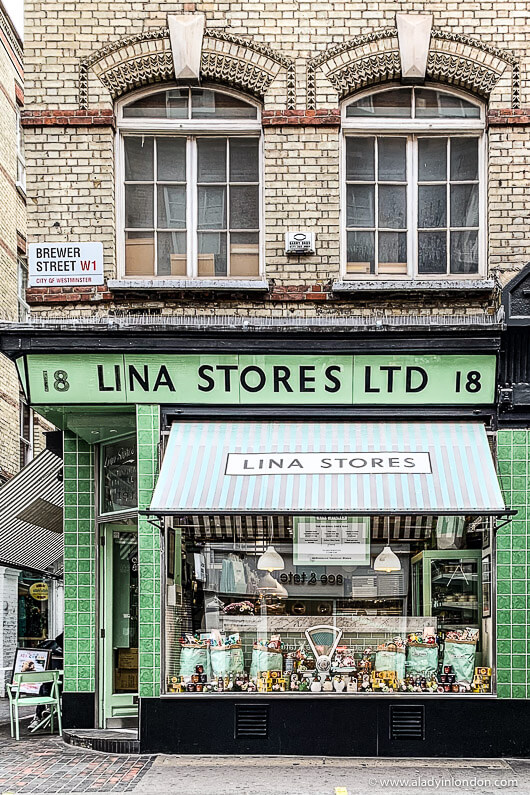 Lina Stores in Soho, London