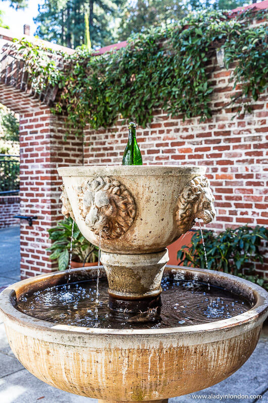 Fountain at Korbel Winery in Sonoma County