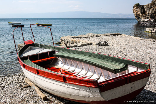 Boat on Lake Ohrid