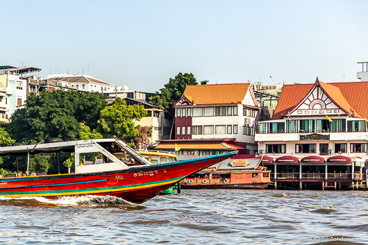 Boat on the Chaophaya River in Bangkok