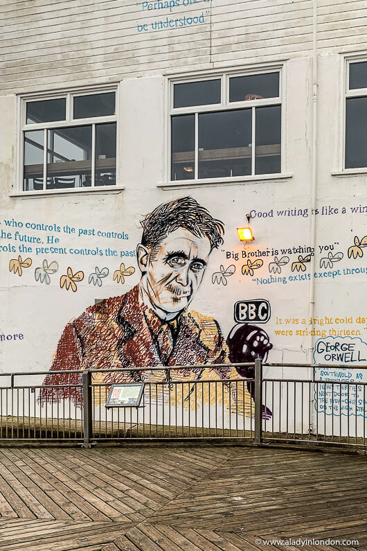 George Orwell Mural in Southwold