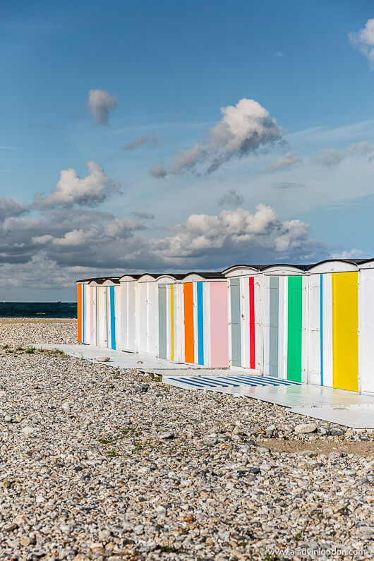 Beach Huts in Le Havre, France