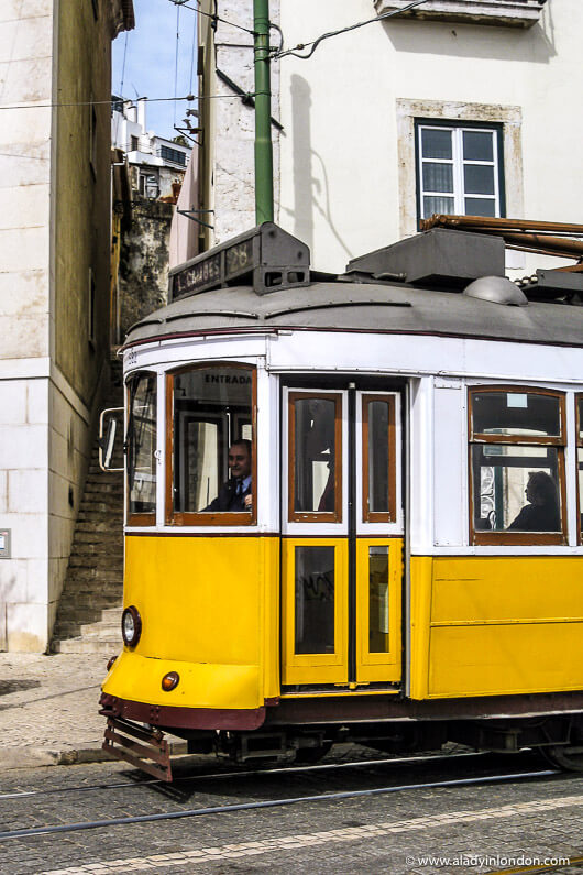 Tram 28 in Lisbon, Portugal