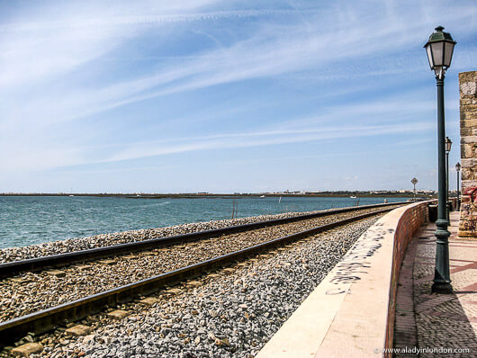 Train Tracks in Faro, Portugal