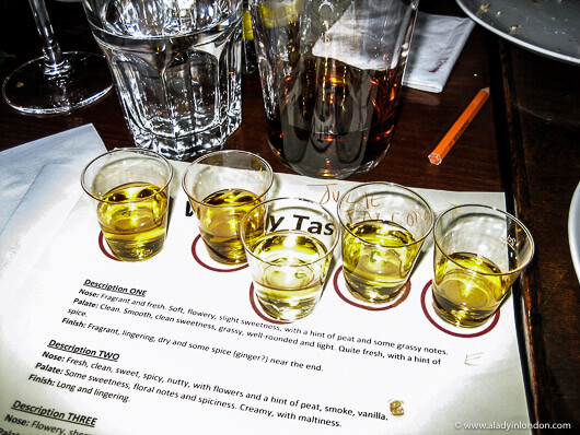 Whiskey Tasting on Burns Night in London