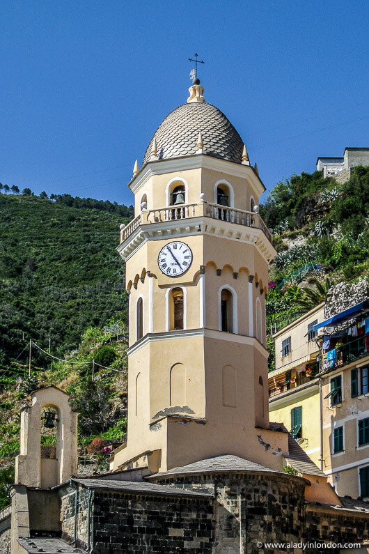 Clock Tower in Cinque Terre