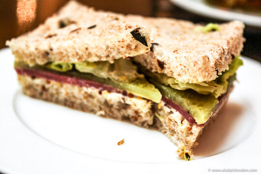 Sandwiches at Afternoon Tea at the Andaz Hotel