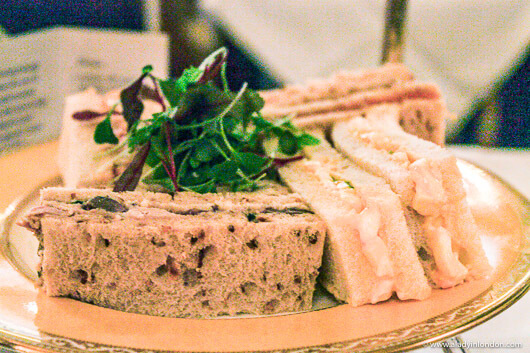 Tea Sandwiches at Afternoon Tea at the Goring Hotel