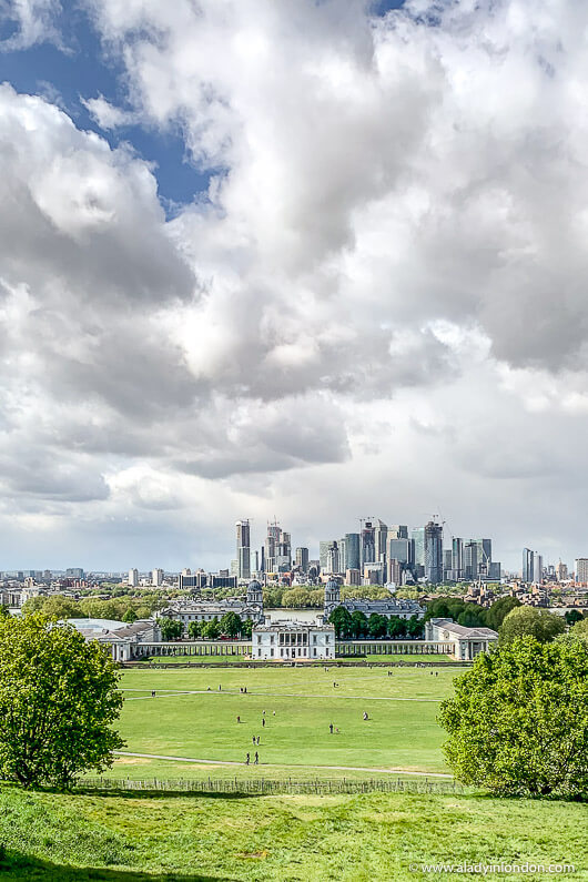 View from Greenwich Park, London