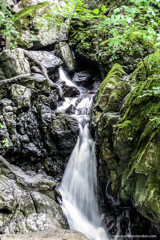 Waterfall in Brecon Beacons National Park in Wales