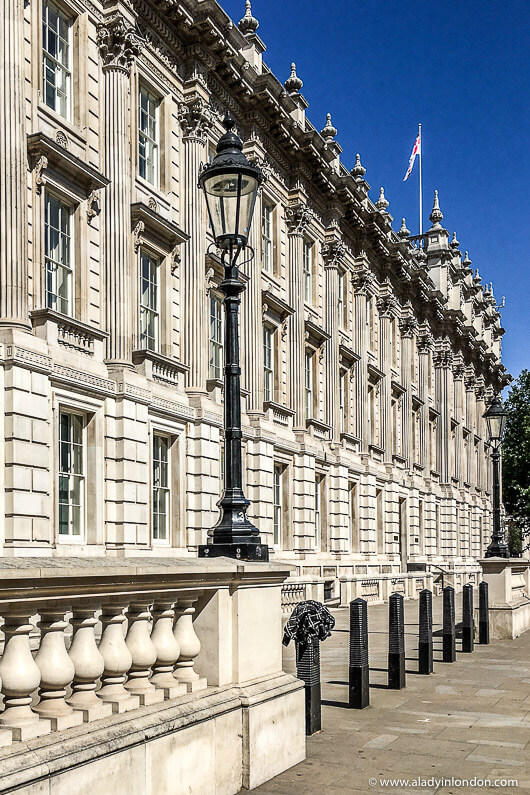 Row of Buildings in Whitehall, London