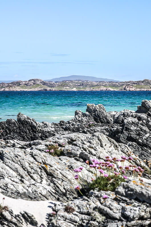 Beach on the island of Iona, Scotland