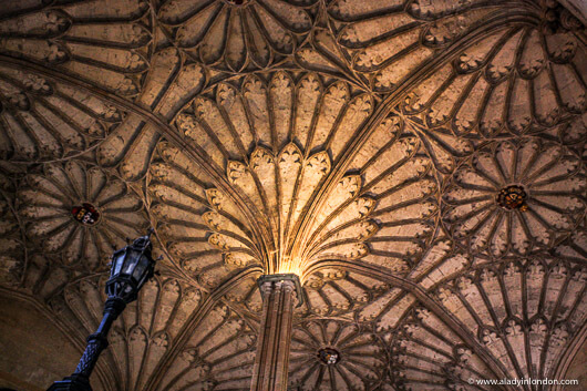 Fan Vaulted Ceiling at Christ Church in Oxford