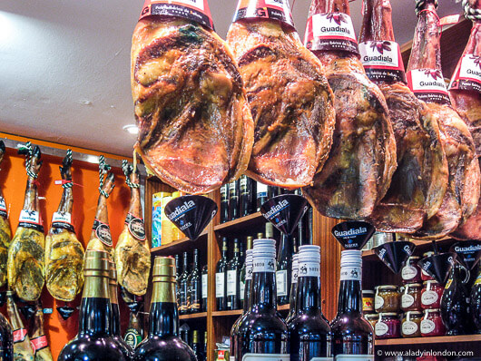 Ham in the Mercado de Triana