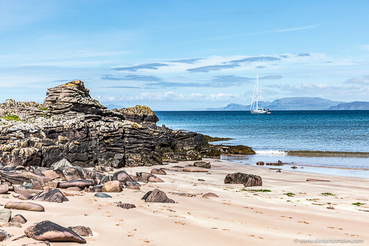 Sailboat in the Scottish Hebrides