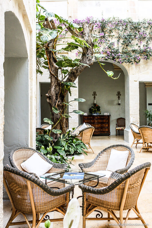 Bar at The Xara Palace Hotel in Mdina, Malta