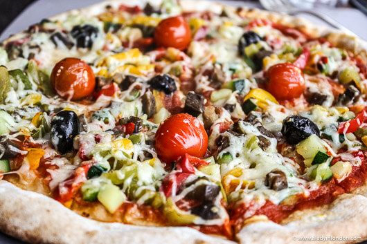 Pizza at Fire and Ice Bar in Courchevel