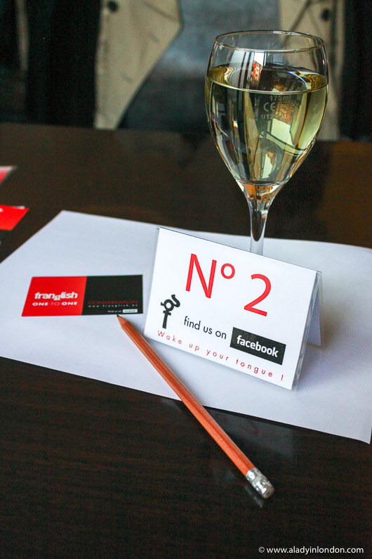 Sign and Wine at Franglish in London