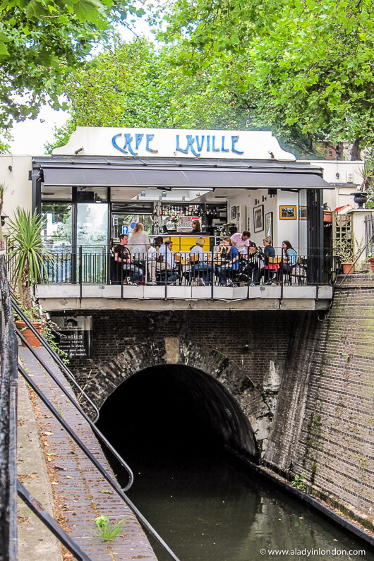 Cafe on Regent's Canal in London