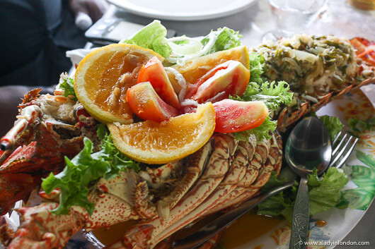 Lobster at Jemma's in Tobago