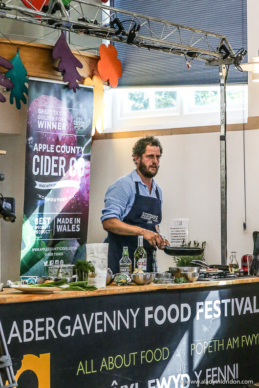 Valentine Warner at the Abergavenny Food Festival