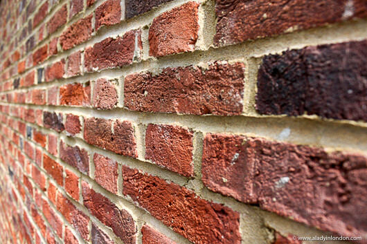 Brick Wall in London's Hampstead Garden Suburb
