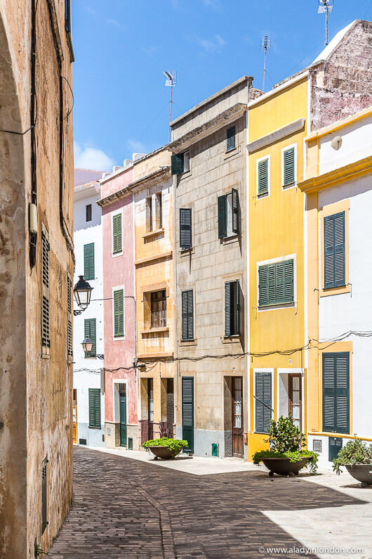 Colorful Buildings in Ciutadella, Menorca