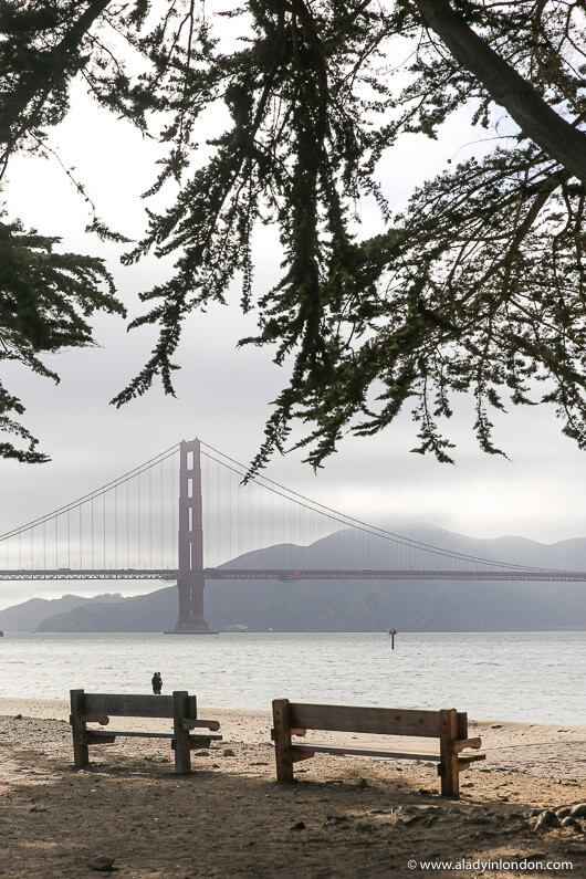 Foggy Golden Gate Bridge in San Francisco