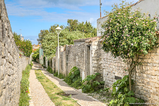 Street on the Ile de Re, France