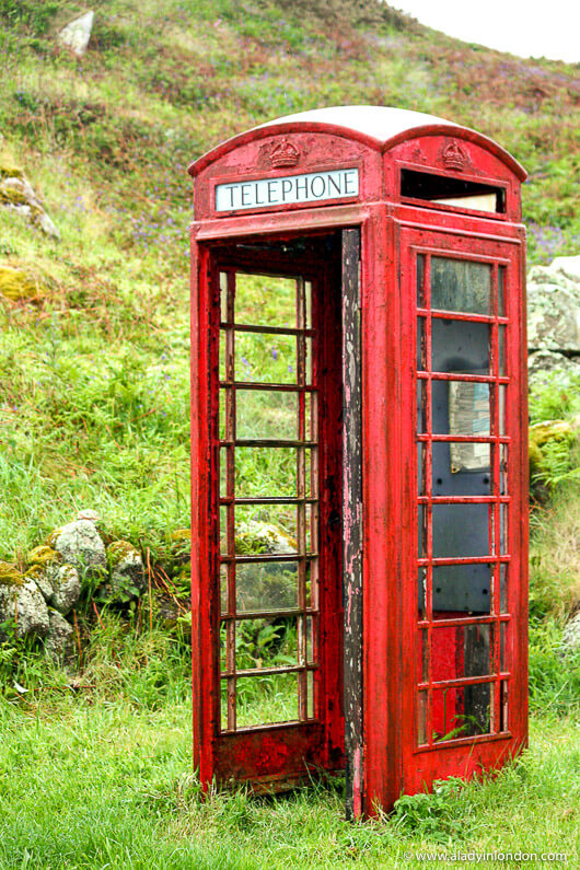 Red Phone Box on Bryher, Isles of Scilly