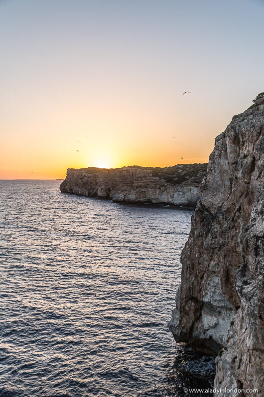 Sunset in Cova d'en Xoroi, Menorca