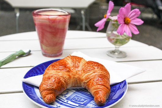Breakfast at the Royal Smushi Cafe in Copenhagen, Denmark