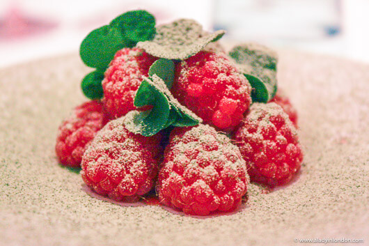 Raspberry Dessert in Copenhagen, Denmark