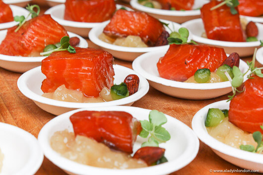 Smoked salmon in Copenhagen, Denmark